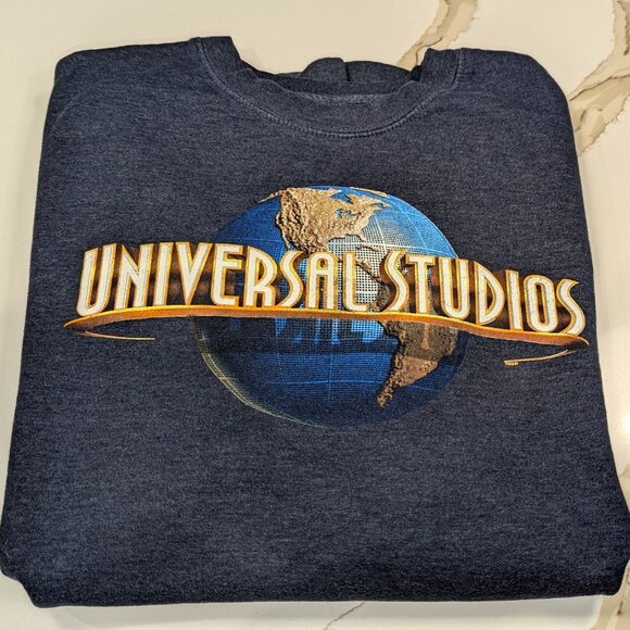 Tops - Universal Studios Sweatshirt Cozy Pullover Crewneck Unisex Orlando dark blue
